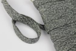 Hoodieband dunkelgrau meliert - 17mm Breite